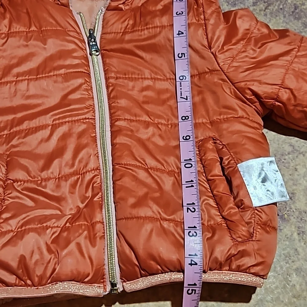 Peachy Reversible Plush Puffer Coat
